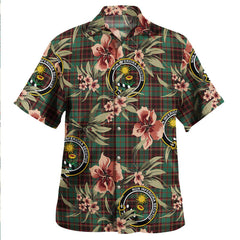 Buchan Ancient Tartan Clan Crest Badge Aloha Hawaiian Shirt Tropical Old Style CW96 Buchan Ancient Tartan Tartan Today   