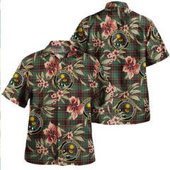 Buchan Ancient Tartan Clan Crest Badge Aloha Hawaiian Shirt Tropical Old Style CW96 Buchan Ancient Tartan Tartan Today   