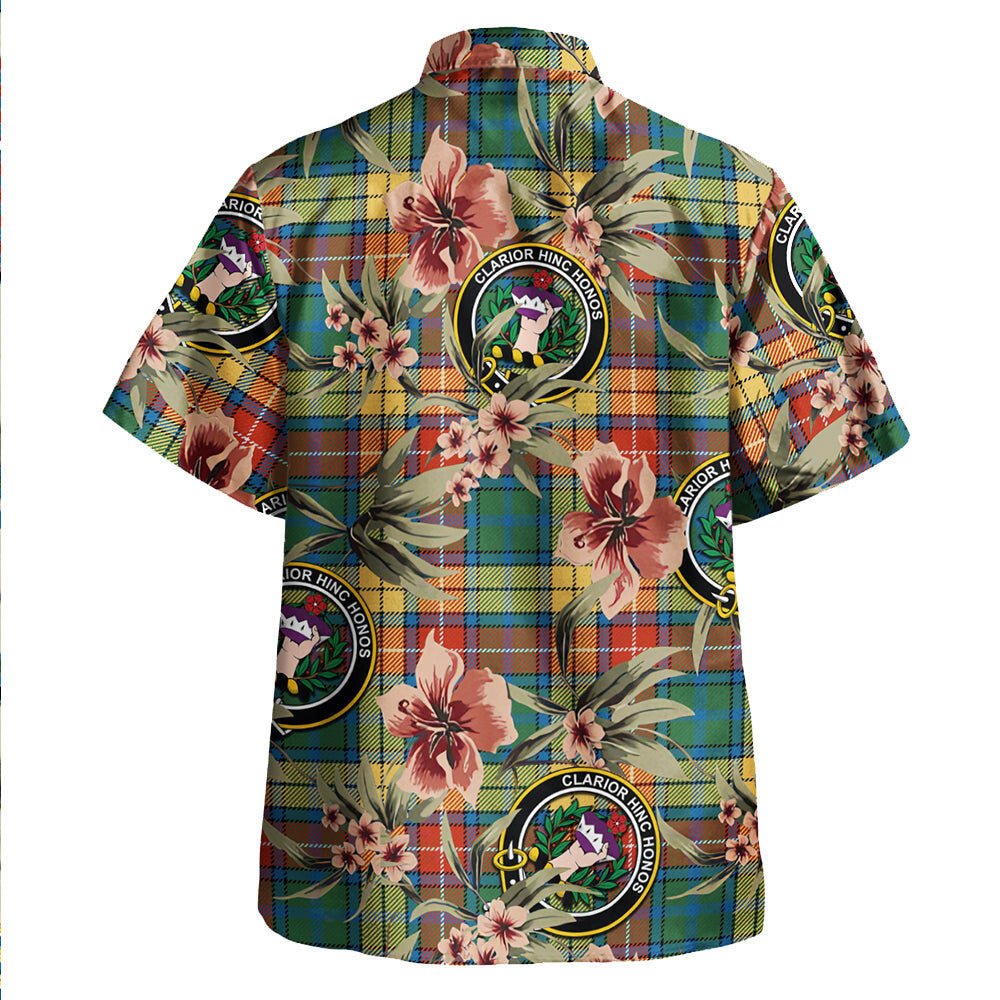 Buchanan Ancient Tartan Clan Crest Badge Aloha Hawaiian Shirt Tropical Old Style MR23 Buchanan Ancient Tartan Tartan Today   