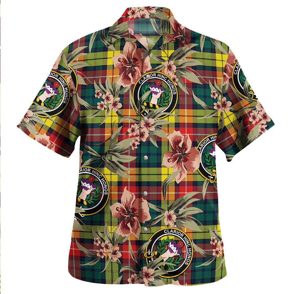 Buchanan Modern Tartan Clan Crest Badge Aloha Hawaiian Shirt Tropical Old Style BT15 Buchanan Modern Tartan Tartan Today   