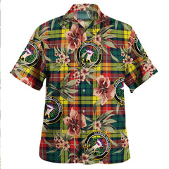 Buchanan Modern Tartan Clan Crest Badge Aloha Hawaiian Shirt Tropical Old Style BT15 Buchanan Modern Tartan Tartan Today   