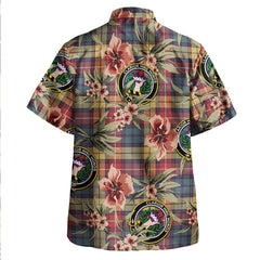 Buchanan Weathered Tartan Clan Crest Badge Aloha Hawaiian Shirt Tropical Old Style AW85 Buchanan Weathered Tartan Tartan Today   