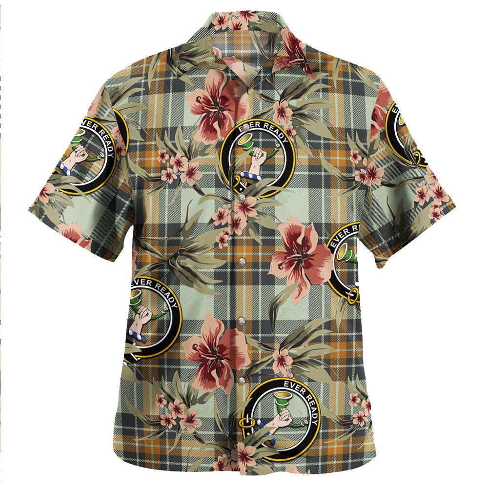 Burns Modern Tartan Clan Crest Badge Aloha Hawaiian Shirt Tropical Old Style MZ93 Burns Modern Tartan Tartan Today   