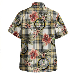 Burns Weathered Tartan Clan Crest Badge Aloha Hawaiian Shirt Tropical Old Style NO97 Burns Weathered Tartan Tartan Today   