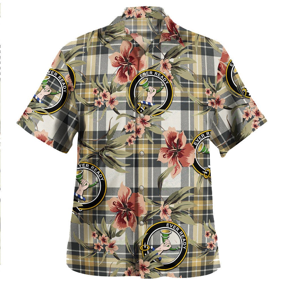Burns Weathered Tartan Clan Crest Badge Aloha Hawaiian Shirt Tropical Old Style NO97 Burns Weathered Tartan Tartan Today   