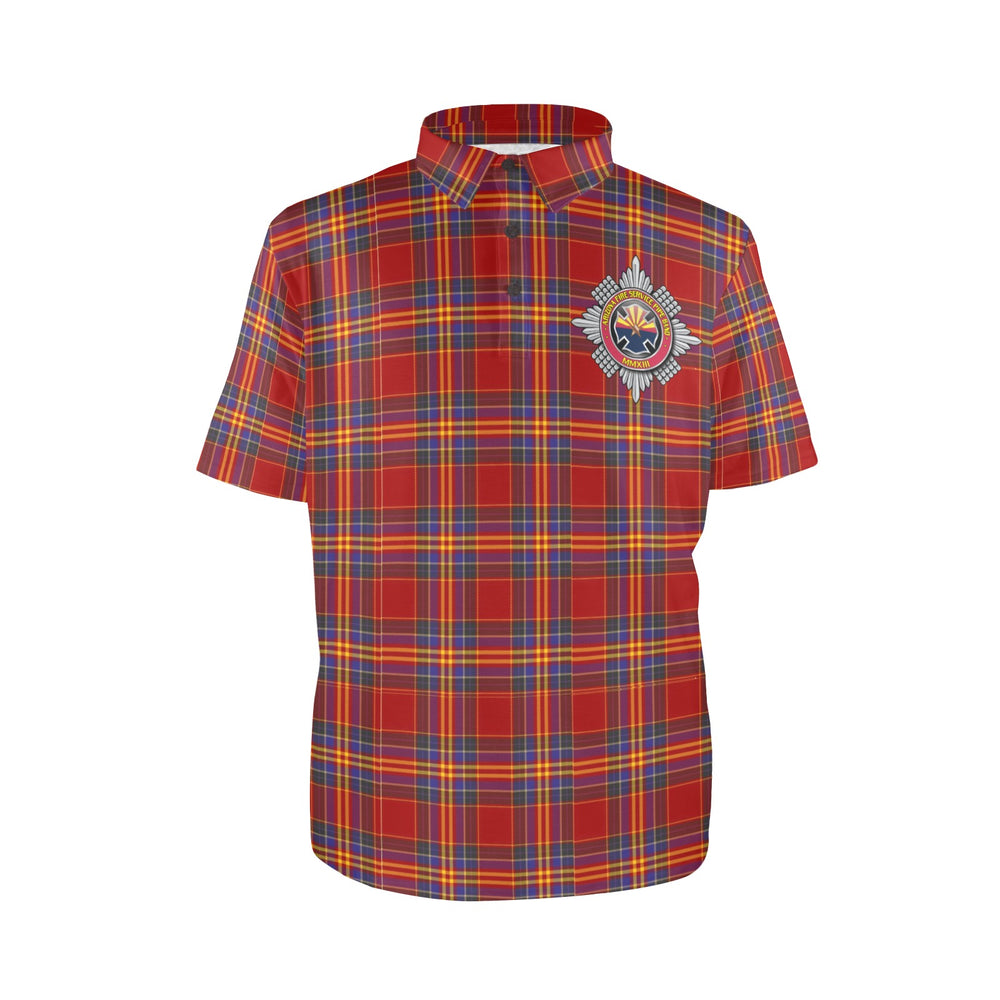 Clan Arizona Fire Service Pipe Band Tartan Polo Shirt Adair Tartan Tartan Polo   