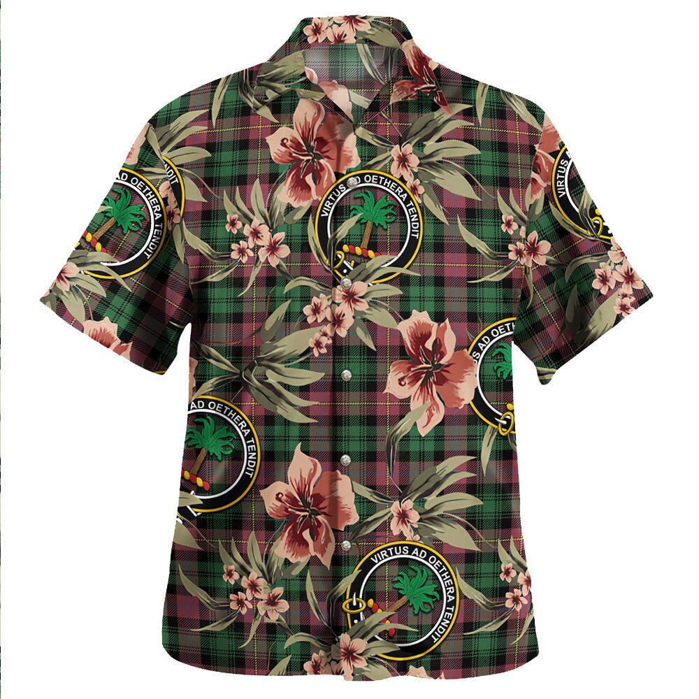 Cairns of Finavon Ancient Tartan Clan Crest Badge Aloha Hawaiian Shirt Tropical Old Style JF38 Cairns of Finavon Ancient Tartan Tartan Today   
