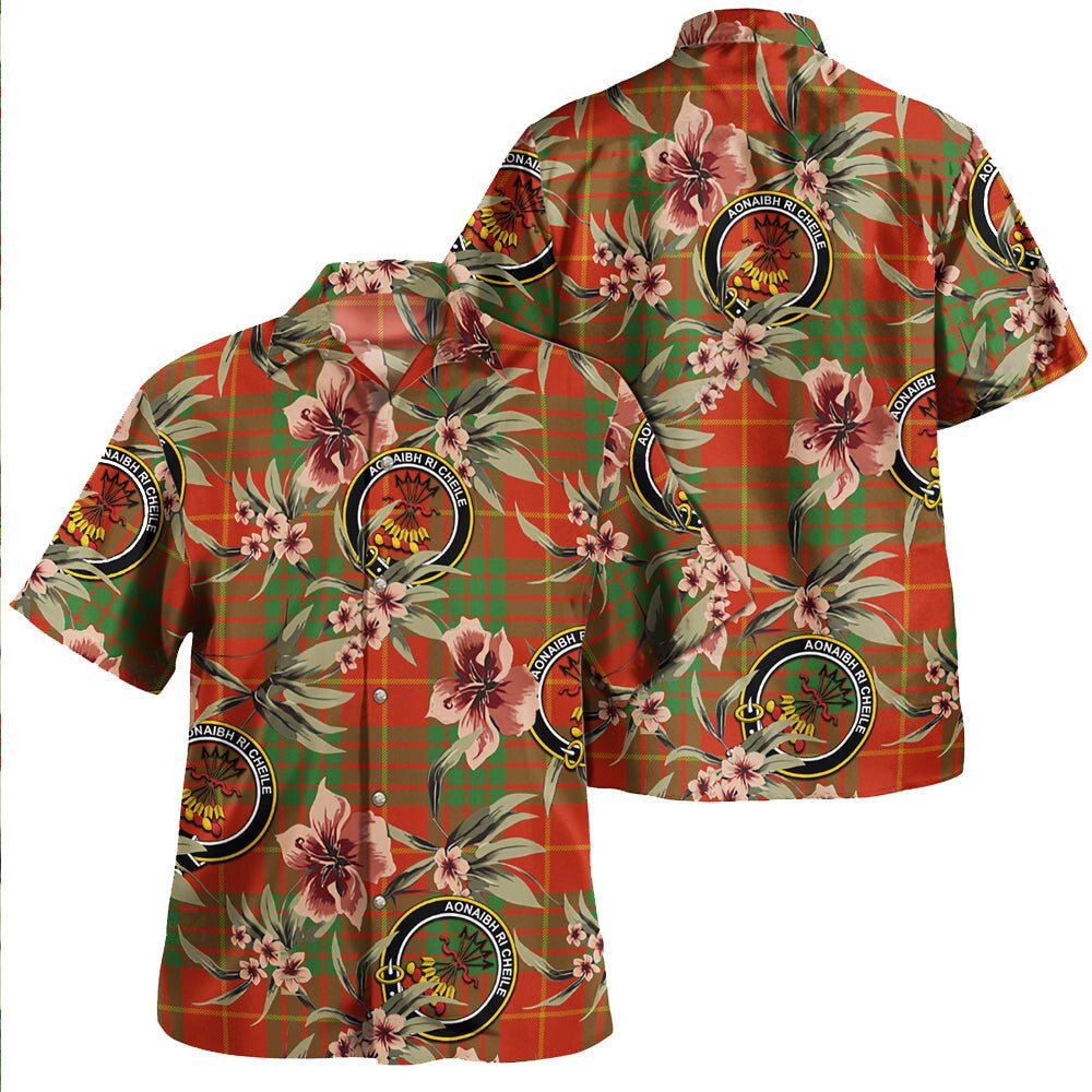 Cameron Ancient Tartan Clan Crest Badge Aloha Hawaiian Shirt Tropical Old Style KJ64 Cameron Ancient Tartan Tartan Today   