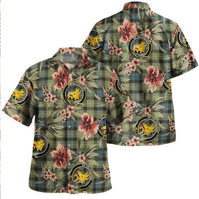 Campbell of Breadalbane 1819 Weathered 2 Tartan Clan Crest Badge Aloha Hawaiian Shirt Tropical Old Style LO99