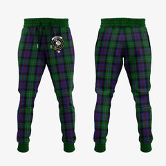 Clan Campbell Of Cawdor Tartan Crest Jogger Sweatpants AW23 Clan Campbell of Cawdor Tartan Today   