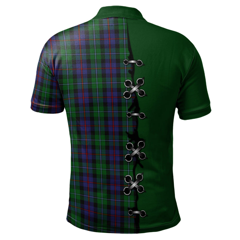 Clan Campbell of Cawdor Tartan Polo Shirt - Lion Rampant And Celtic Thistle Style CF93 Campbell of Cawdor Tartan Tartan Polo   