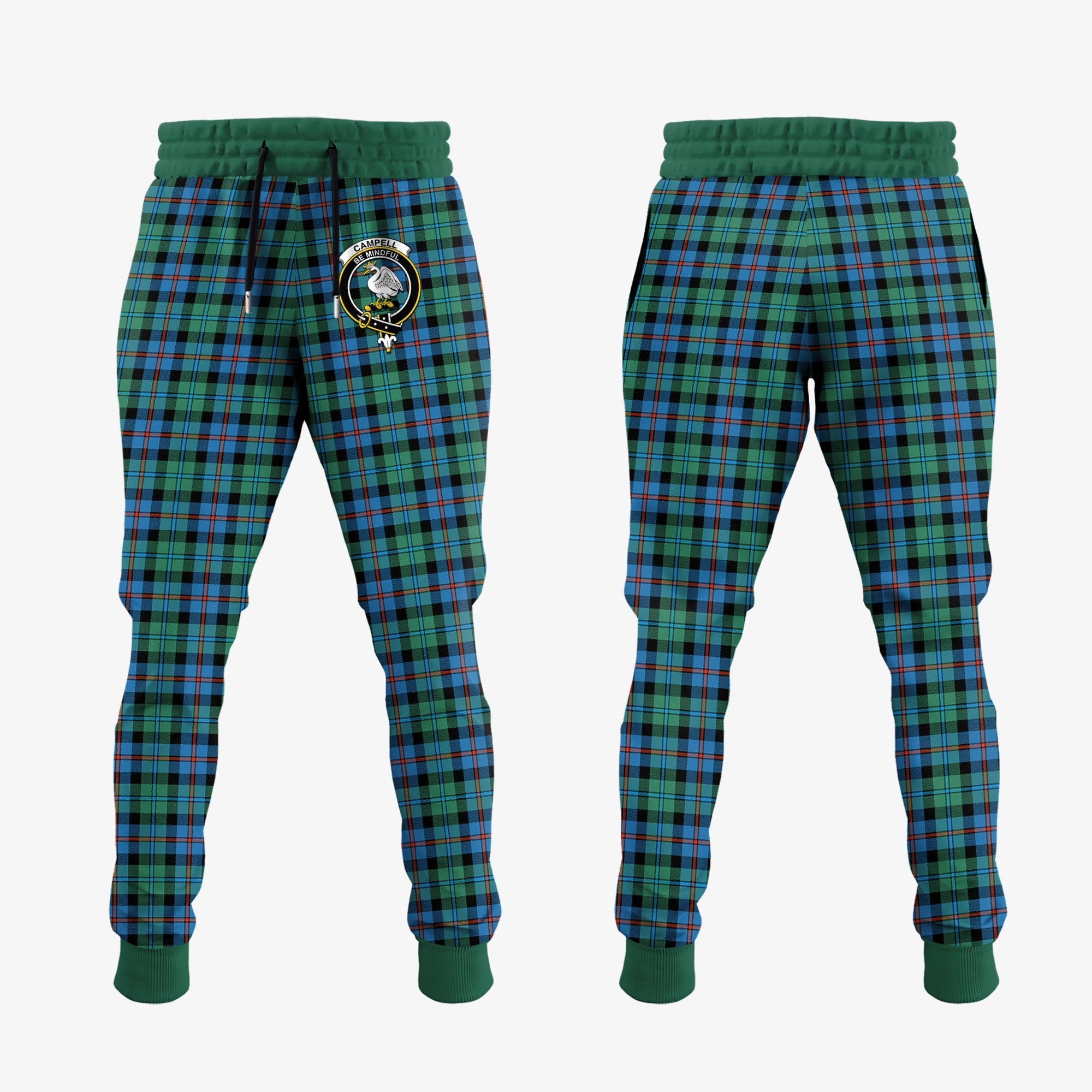 Clan Campbell Of Cawdor Ancient Tartan Crest Jogger Sweatpants DP90 Clan Campbell of Cawdor Tartan Today   