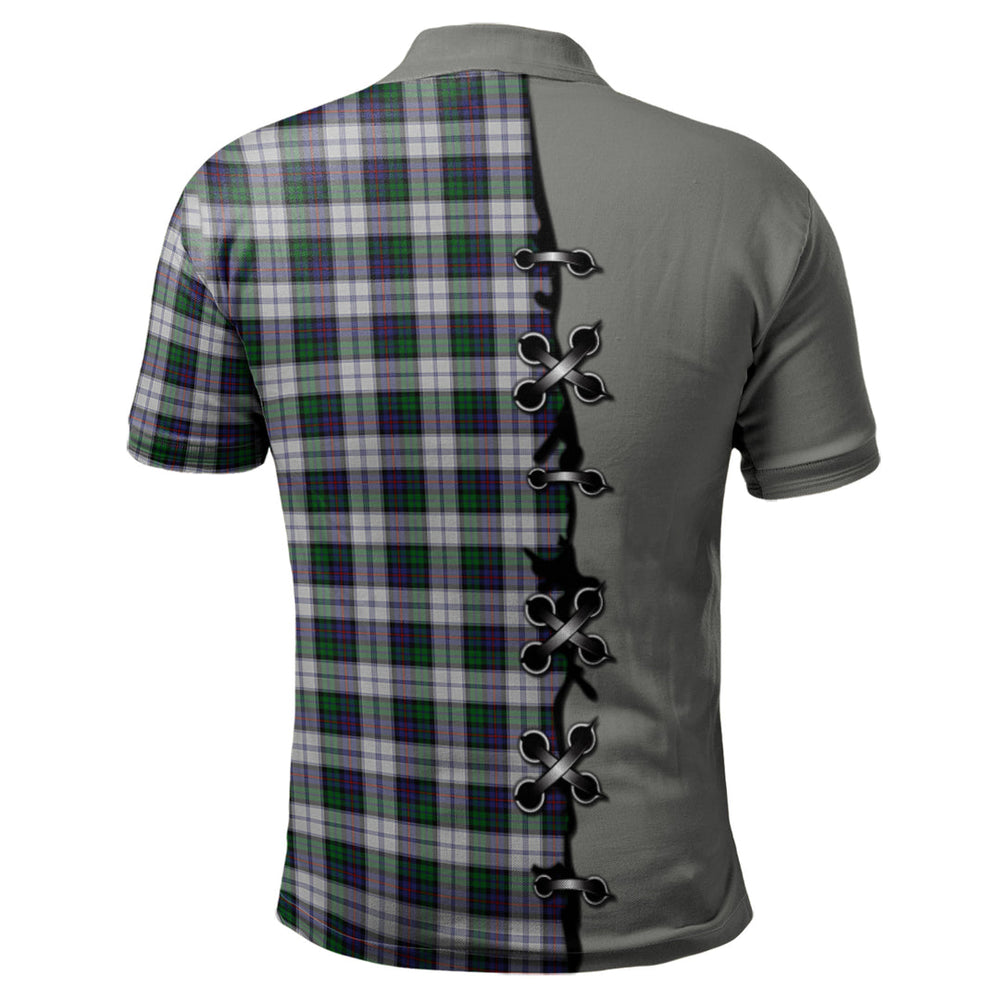 Clan Campbell of Cawdor Dress Tartan Polo Shirt - Lion Rampant And Celtic Thistle Style JX67 Campbell of Cawdor Dress Tartan Tartan Polo   