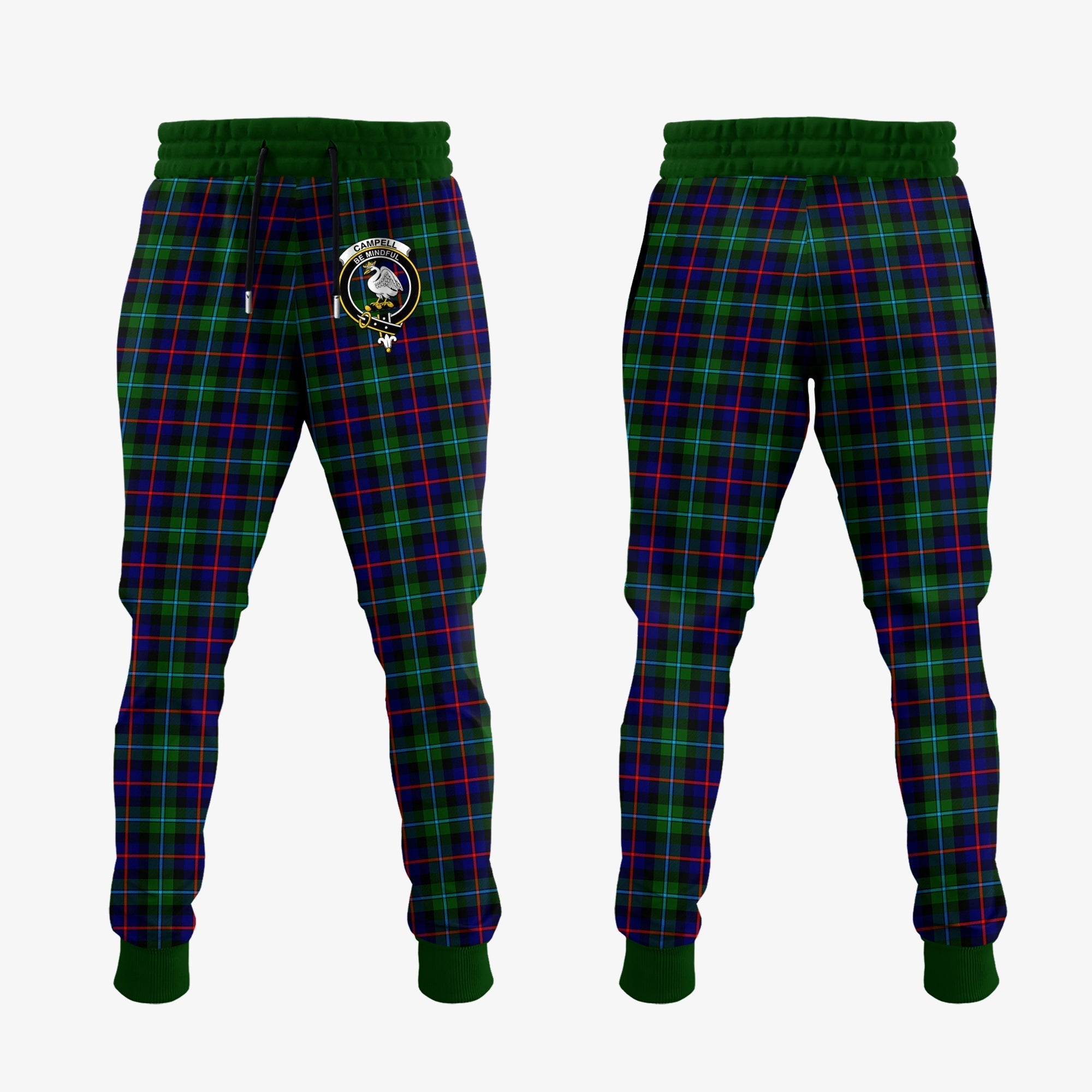 Clan Campbell Of Cawdor Modern Tartan Crest Jogger Sweatpants YE49 Clan Campbell of Cawdor Tartan Today   