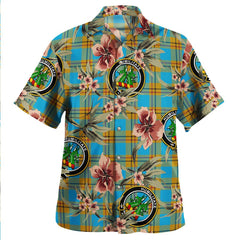 Carlisle (Carlill) Ancient Tartan Clan Crest Badge Aloha Hawaiian Shirt Tropical Old Style AC28 Carlisle (Carlill) Ancient Tartan Tartan Today   