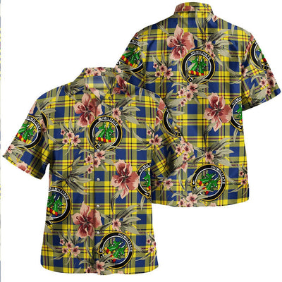 Carlisle (Carlill) Modern Tartan Clan Crest Badge Aloha Hawaiian Shirt Tropical Old Style ZP84