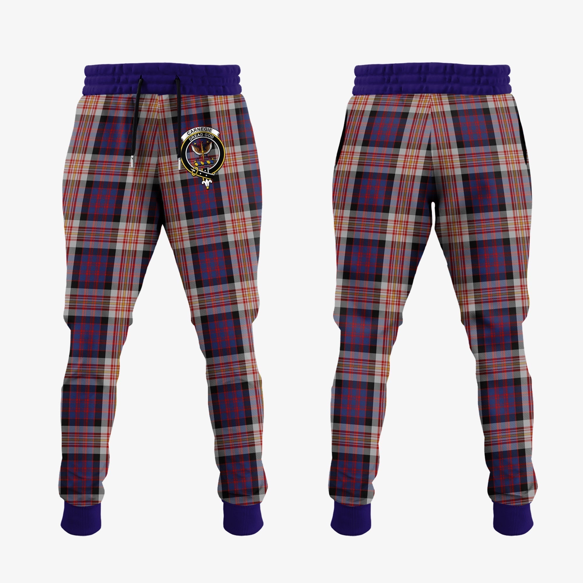 Clan Carnegie Tartan Crest Jogger Sweatpants BY21 Clan Carnegie Tartan Today   