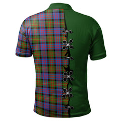 Clan Carnegie Ancient Tartan Polo Shirt - Lion Rampant And Celtic Thistle Style TW75 Carnegie Ancient Tartan Tartan Polo   