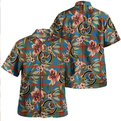 Carnegie Ancient Tartan Clan Crest Badge Aloha Hawaiian Shirt Tropical Old Style IB45 Carnegie Ancient Tartan Tartan Today   
