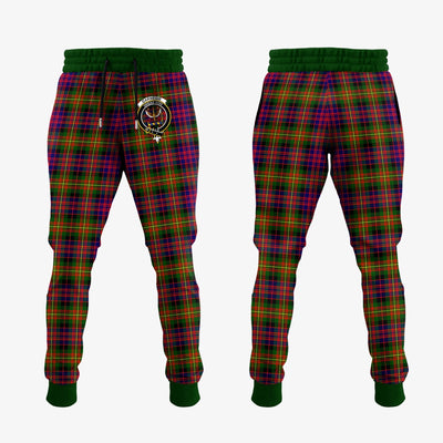 Clan Carnegie Modern Tartan Crest Jogger Sweatpants XX15