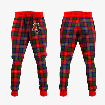 Clan Charteris Tartan Crest Jogger Sweatpants