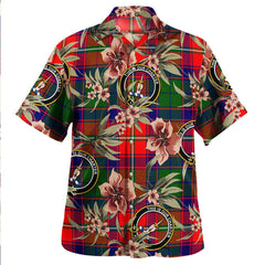Charteris District Tartan Clan Crest Badge Aloha Hawaiian Shirt Tropical Old Style WR40 Charteris District Tartan Tartan Today   