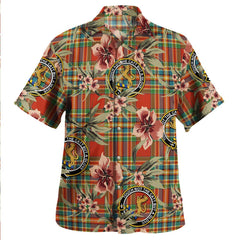 Chattan Ancient Tartan Clan Crest Badge Aloha Hawaiian Shirt Tropical Old Style FZ61 Chattan Ancient Tartan Tartan Today   