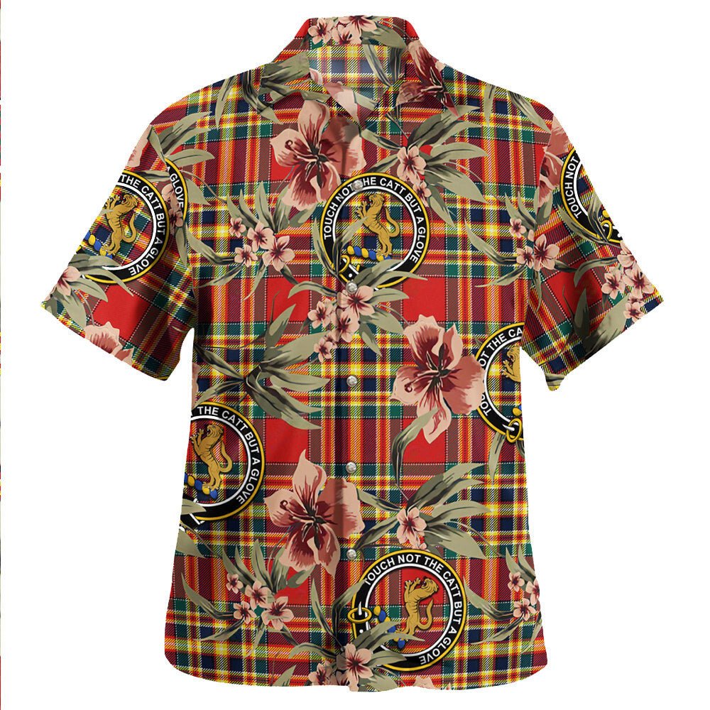 Chattan Modern Tartan Clan Crest Badge Aloha Hawaiian Shirt Tropical Old Style TT78 Chattan Modern Tartan Tartan Today   