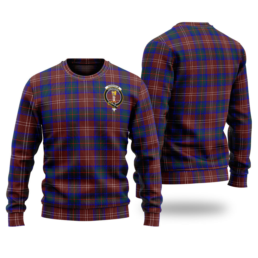 Clan Chisholm Hunting Modern Tartan Christmas Ugly Sweater XU84 Chisholm Hunting Modern Tartan Tartan Sweater   