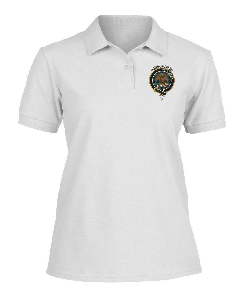 Clan Abercrombie Family Crest Polo T-Shirt ZV21 Abercrombie Tartan Tartan Polo   