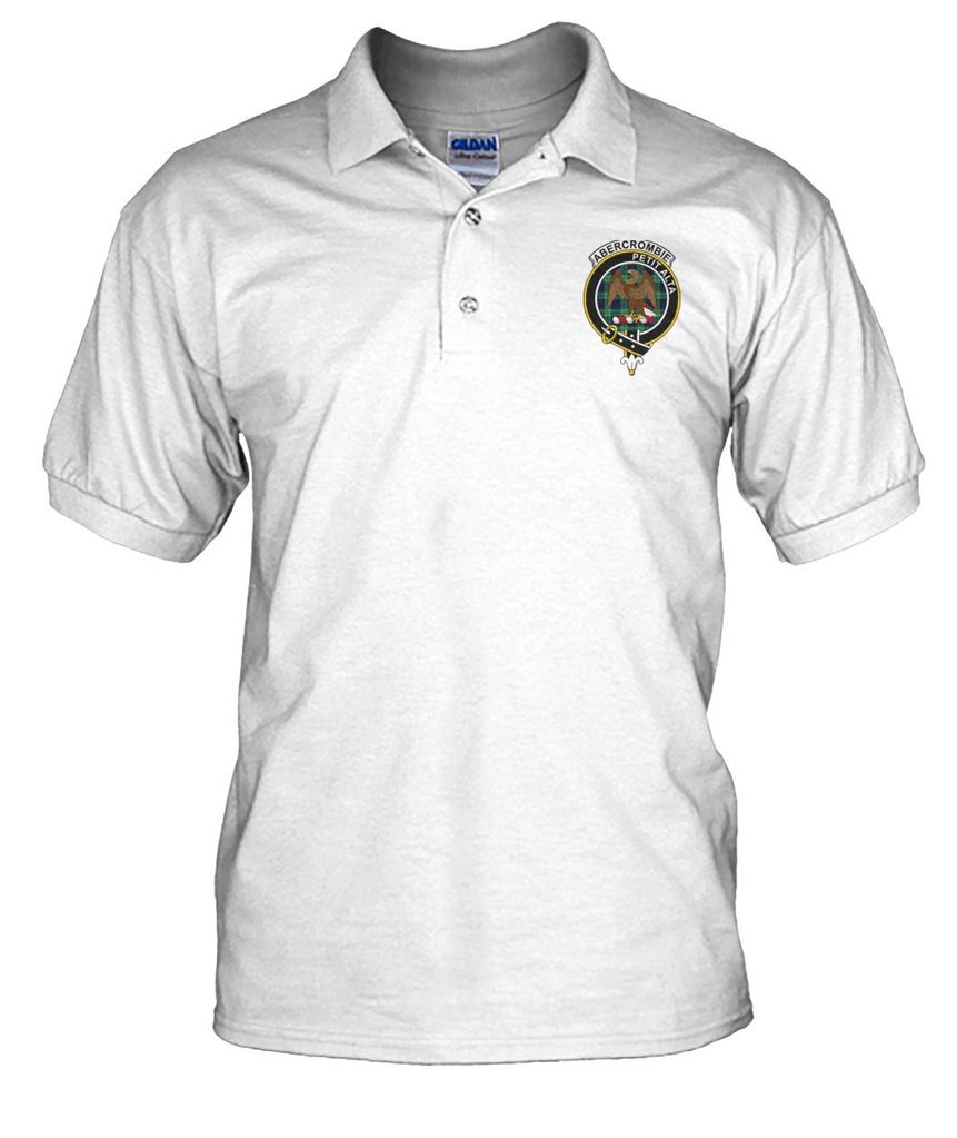 Clan Abercrombie Family Crest Polo T-Shirt ZV21 Abercrombie Tartan Tartan Polo   