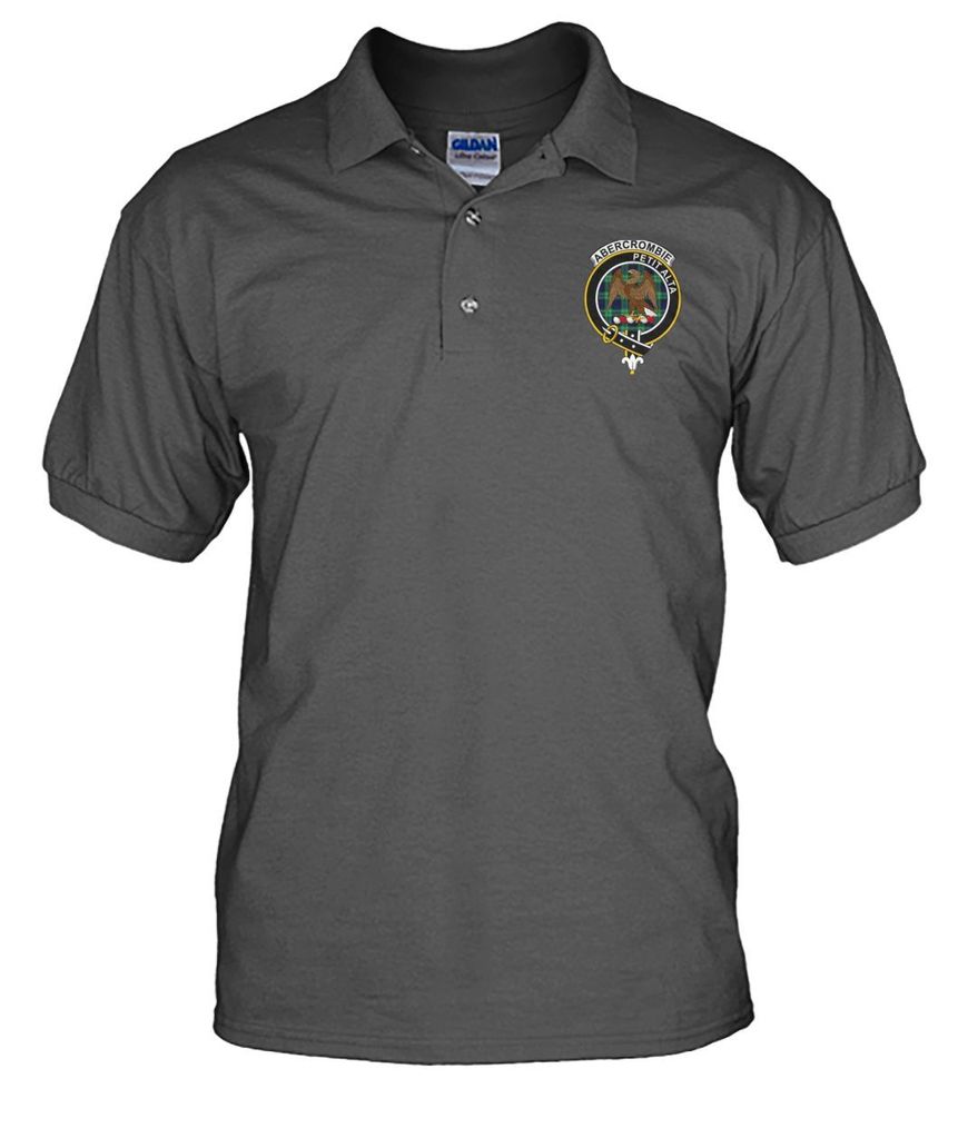 Clan Abercrombie Family Crest Polo T-Shirt ZV21 Abercrombie Tartan Tartan Polo   