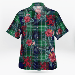 Clan Abercrombie Modern Tartan Scottish Lion Hawaiian Shirt KV88 Abercrombie Modern Tartan Tartan Hawaii Shirt   