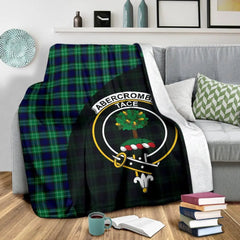 Clan Abercrombie Tartan Crest Blanket Wave Style HZ68 Clan Abercrombie Tartan Today   