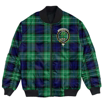 Clan Abercrombie Tartan Crest Bomber Jacket NL80