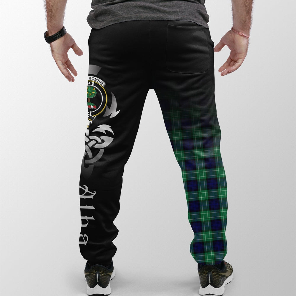 Clan Abercrombie Tartan Crest Jogger Sweatpants  Alba Celtic Style XN37 Clan Abercrombie Tartan Today   