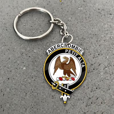 Clan Abercrombie Tartan Crest Keychain WC97