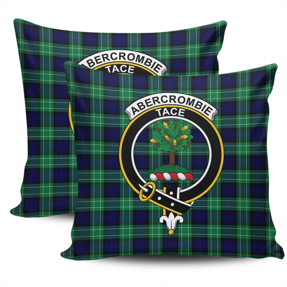 Clan Abercrombie Tartan Crest Pillow Cover ND26 Clan Abercrombie Tartan Today   