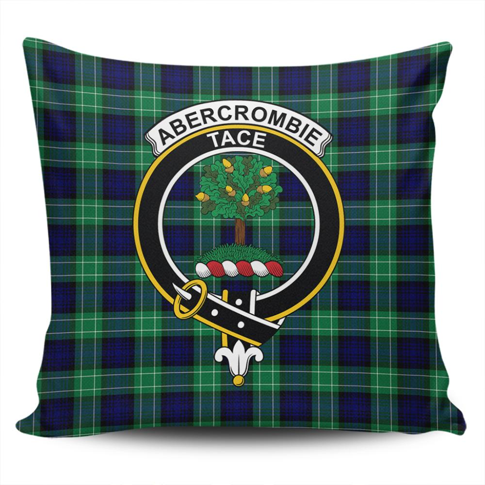Clan Abercrombie Tartan Crest Pillow Cover ND26 Clan Abercrombie Tartan Today   