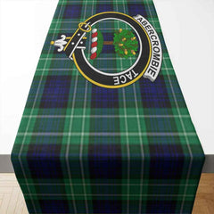 Clan Abercrombie Tartan Crest Table Runner Cotton KJ66 Abercrombie Tartan Tartan Table Runner   