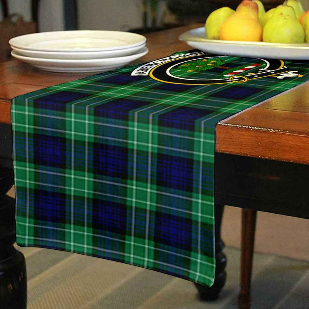 Clan Abercrombie Tartan Crest Table Runner Cotton KJ66 Abercrombie Tartan Tartan Table Runner   