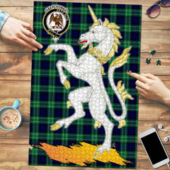 Clan Abercrombie Tartan Crest Unicorn Scotland Jigsaw Puzzles Gift For Family FI78 Clan Abercrombie Tartan Today   