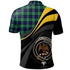 Clan Abercrombie Tartan Polo Shirt - Royal Coat Of Arms Style IY69 Abercrombie Tartan Tartan Polo   
