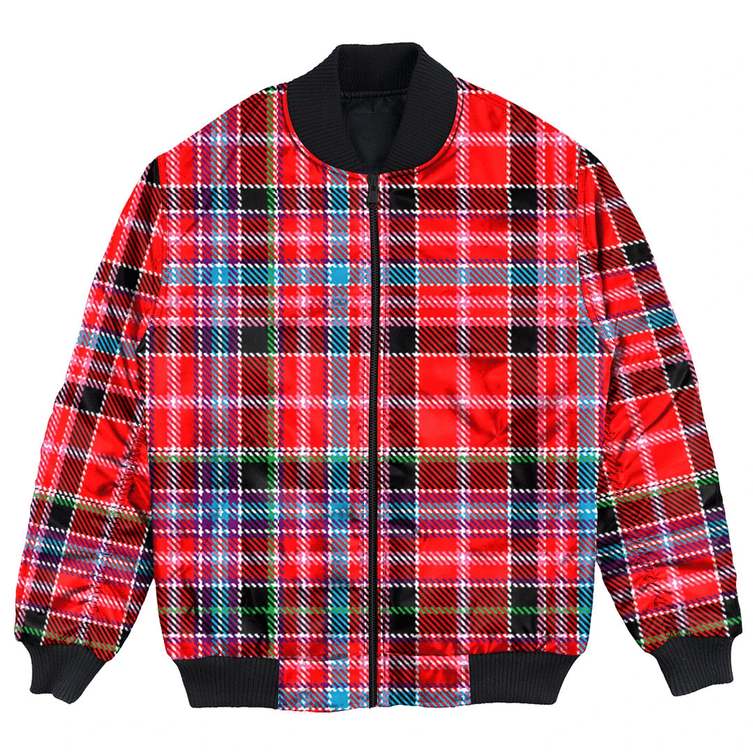 Clan Aberdeen District Tartan Clan Bomber Jacket FO90 Aberdeen District Tartan Tartan Bomber Jacket   