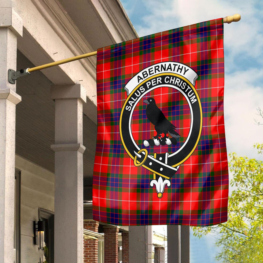 Clan Abernathy Tartan Crest Garden Flag