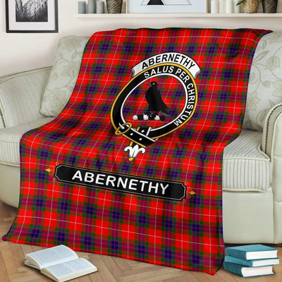 Clan Abernethy Family Tartan Crest Blanket RD98