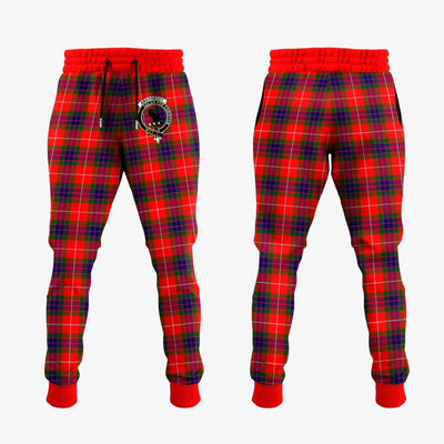 Clan Abernethy Tartan Crest Jogger Sweatpants LH93