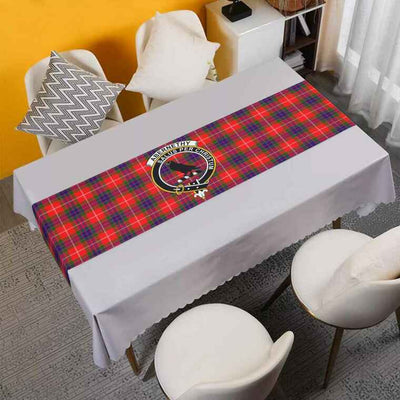 Clan Abernethy Tartan Crest Table Runner Cotton NZ76