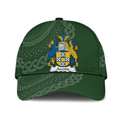 Clan Accotts Coat Of Arms - Irish Family Crest St Patrick's Day Classic CapRL87 Classic Cap - Accotts Coat Of Arms St Patrick's Day Classic Cap Irish Cap   