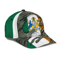 Clan Accotts Coat Of Arms Irish - Irish Family Crest Classic Cap VY49 Accotts Coat Of Arms Irish Irish Cap   